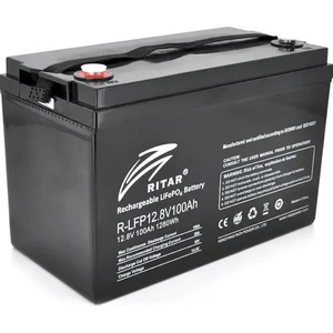 Ritar Литиево йонни батерии LFP12.8V100AH 12V / 100Ah -330/ 172 /214 mm F12/M8 RITAR (RITAR-LFP-12.8V-100AH) - xtreme