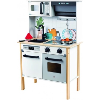 Hape Детски игрален комплект, Hape, модерна малка кухня, 60х30х92см, 12 части (H3216E)
