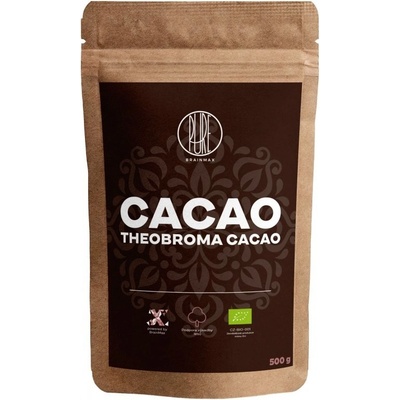 BrainMax Pure Organic Cacao Bio Kakao z Peru 500 g