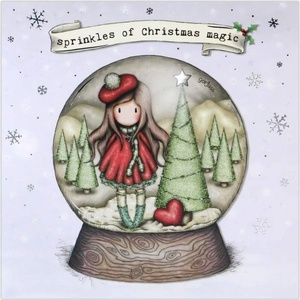 Santoro gorjuss Коледна картичка Santoro Gorjuss - Snowglobe (XGJ006)