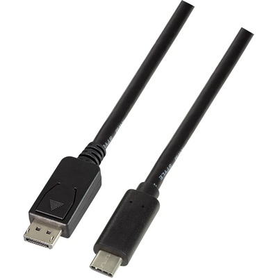 LogiLink USB 3.2 Gen 1x1 USB-C M към Display-port 1.2 кабел, 1, 8 м