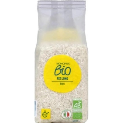 Monoprix BIO Bílá dlouhozrnná rýže 0,5 kg
