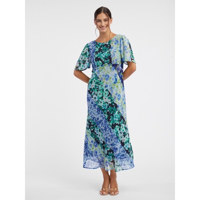 orsay Синя дамска миди рокля на цветя ORSAY Orsay | Sin | ЖЕНИ | XS