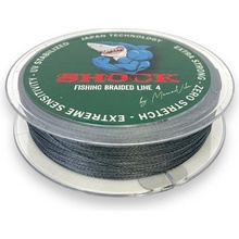 Method feeder fans šoková šnúra shock braided line 4 sivá 100 m 0,305 mm 16,50 kg