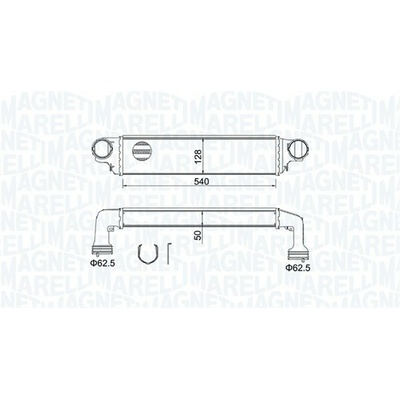 Chladič plniaceho vzduchu MAGNETI MARELLI 351319204890