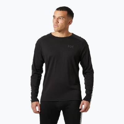 Мъжки Helly Hansen Lifa Active Stripe Crew термо ръкав с дълъг ръкав черен