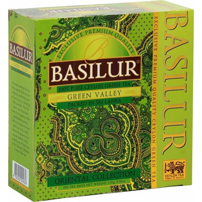 Basilur GREEN Valley 100 x 1,5 g