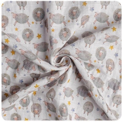 Kikko XKKO Biobavlněná plena Organic 120 x 120 Dreamy Sheeps