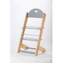 Lucas Wood Style rostoucí židle Mixle přírodní/šedá