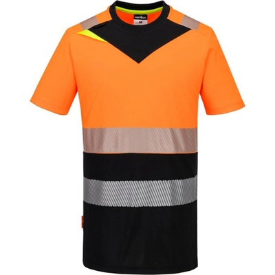 Portwest Tričko DX434 reflexní krátký rukáv Oranžová/čierna 5XL