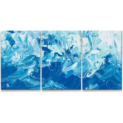 Painting Queens Painting Queens Ledové krystaly sada 3 ks 40 x 60 cm bez rámu PBNSET/03ICECRYSTALS/40 x 60_40 x 60_40 x 60/WO