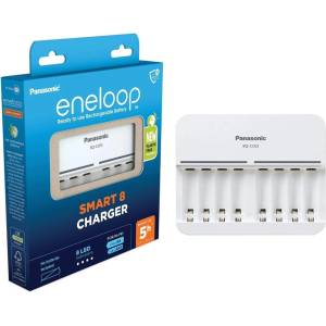 Panasonic Зарядно устройство Panasonic Eneloop BQ-CC63, за до 8бр. батерии AA, AAA (52063E02) Зарядно за батерии