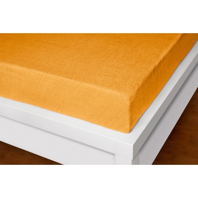 Xhouse Prostěradlo froté oranžové Exclusive 190g/m2 90x200