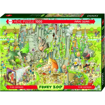 Heye Degano Šílená ZOO Jurský svět 1000 dílků