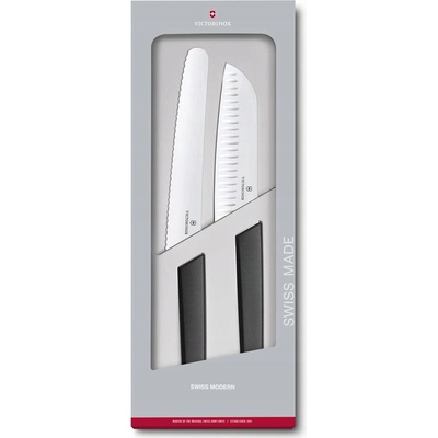 Súprava 2 kuchynských nožov Swiss Modern Victorinox čierna 6.9093.22G