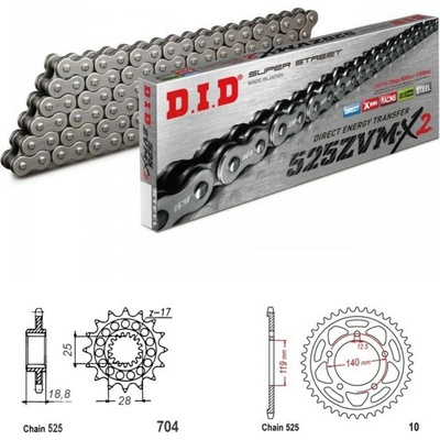 D.I.D Řetězová sada BMW F 850 GS 18-24 – Zboží Mobilmania