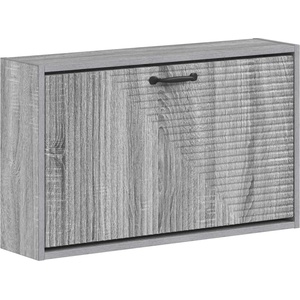 vidaXL Стенно шкафче за обувки HAARLEM 71 x 17 x 43 см Сив Сонома (896851)