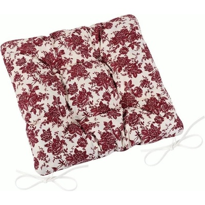 Bellatex Adéla prošívaný bordó květ 40 x 40 cm – Sleviste.cz