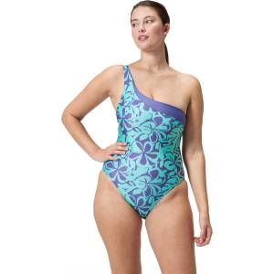 Speedo Цял бански womens printed asymetric - sportdepot - 59,95 лв