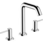 Hansgrohe Tecturis S - Смесител за умивалник с изпускателен клапан Push-Open, монтаж с 3 отвора, EcoSmart, хром 73330000 (73330000)
