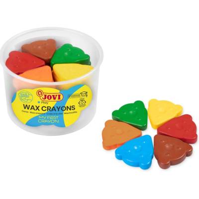 JOVI Pastelky voskové trojúhel. Medvídek 30ks 943