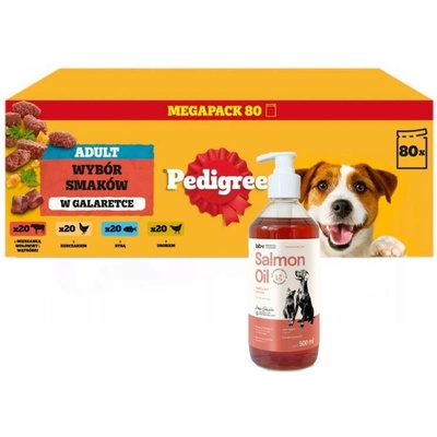 Pedigree Adult mixovaný výběr v želé 80 x 100 g