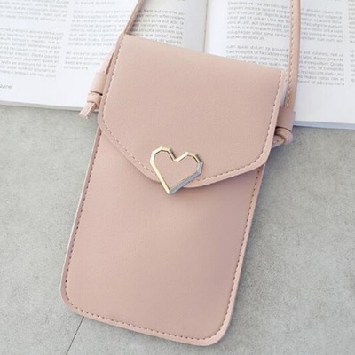 Dámská crossbody kabelka na mobil Starorůžová