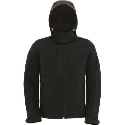 B&C Collection B&c hooded softshell men / Мъжко трислойно софтшел яке с качулка - черно xl (01195000204)