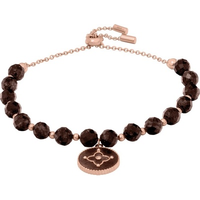 Pierre Lannier Luxusný pozlátený náramok s hnedou perleťou Tallia BJ24A1441