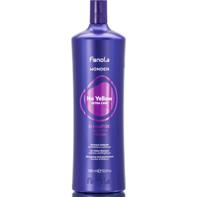 Fanola Wonder No Yellow Shampoo Šampon pro blond, melírované a šedivé vlasy 1000 ml