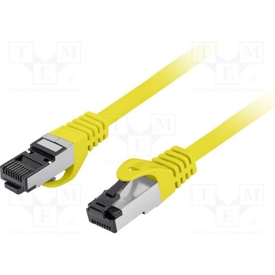Lanberg PCF8-10CU-0300-Y Patch, RJ45 vidlice,z obou stran, S/FTP, Cat 8.1, lanko, Cu