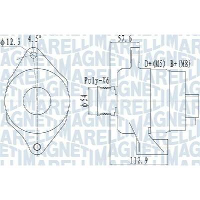 MAGNETI MARELLI generátor 063732050010