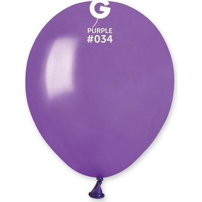Svet balonku Balónik metalický fialový 13 cm