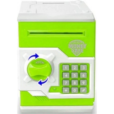 Sejf ATM s elektronickým zámkem zeleno bílý