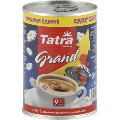 Tatra Grand Kondenzované neslazené mléko 9% 410 g – Zbozi.Blesk.cz