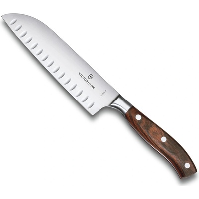 Victorinox Japonský nůž Santoku s výbrusy Grand Maître dřevo 17 cm