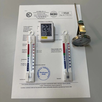 Kalibrovaná HACCP sada teplomerov - 2 - | Akreditovaný certifikát ISO/IEC 17025