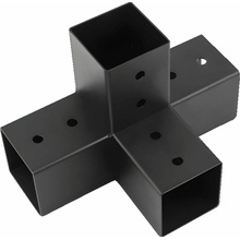 Domax Trámová spojka X 100, čierna C 102x206x306x2,0