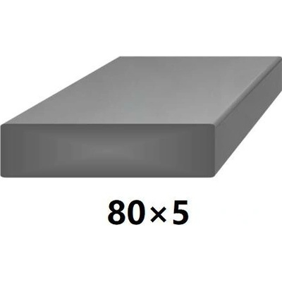 Plochá plná ocelová tyč 80x5 mm (pásovina), bez povrchové úpravy 3 m (J-P80x5-3)