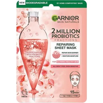Garnier Skin Naturals 2 Million Probiotics Repairing Sheet Mask маска за лице с пробиотици за жени