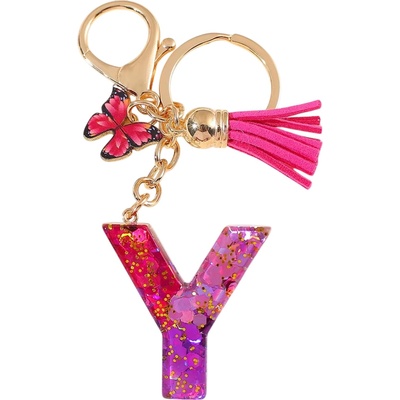 HARAHU Ключодържател Азбука - y / Розова / Пеперуда kp37969 (37969)