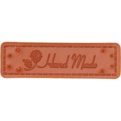 Naše galanterie Koženková cedulka Hand Made kytka – Zboží Mobilmania