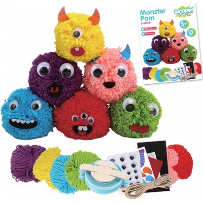 WOOPIE ART&FUN Kreatívna súprava DIY Monster Pom
