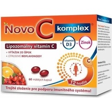 Novo C Komplex Lipozomálny Vitamín C s Vitamínom D3 a zinkom 60 kapsúl