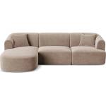 Cosmopolitan Design Светлокафяв кадифен ъглов диван (ляв ъгъл) Campi - Cosmopolitan Design (COS_LC_L_120_F1_CAMPI2)