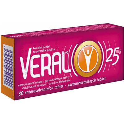 VERAL POR 25MG TBL ENT 30