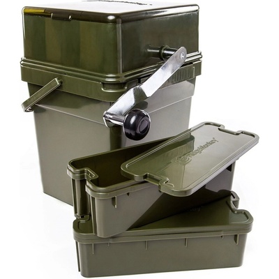 RidgeMonkey Drtička Advanced Boilie Crusher + kýbl Modular Bucket 17l