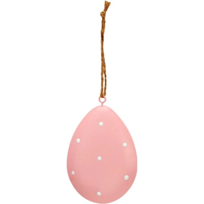 Textilomanie Závěsné kovové vajíčko PASTEL EGG - více barev Růžová