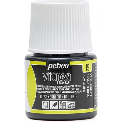 Pébéo Napaľovacia farba na sklo Vitrea 160 45 ml 19 Ink Black