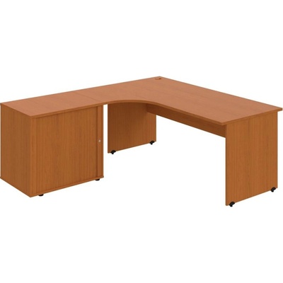 OFFICE PRO s.r.o. HOBIS stôl pracovný, zostava pravá - GE 1800 60 HR P, čerešňa